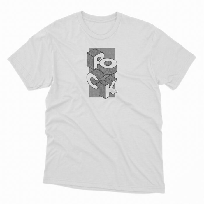 TSH-100200-White Only Rock N Roll - Image 1