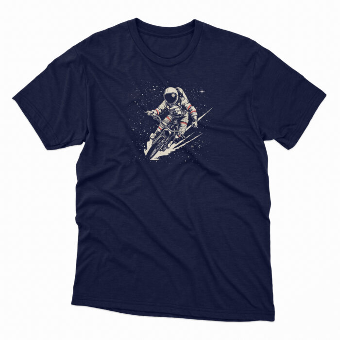 TSH-100262-Navy Astronaut On A Bike - Image 1
